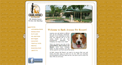 Desktop Screenshot of barkavenue-petresort.com