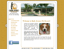 Tablet Screenshot of barkavenue-petresort.com